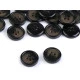 Nasturi plastic, 4 găuri, mărimea 24", 32", 36", 40" - Negru (20 Bucăți)