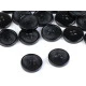 Nasturi plastic, 4 găuri, mărimea 24", 32", 36", 40" - Negru (20 Bucăți)