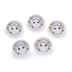 Nasturi decorativi din lemn - handmade - Violet pudrat (10 Bucăți)