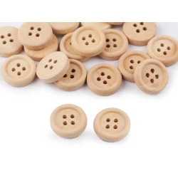 Nasture din lemn cu patru găuri 24