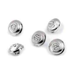 Nasture metalic cu strasuri dimensiune 16