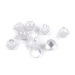 Nasture perlă / ochi de pisică ø10 mm - Alb lăptos (10 Bucăți)