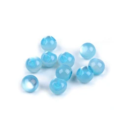 Nasture perlă / ochi de pisică ø10 mm - Albastru deschis (10 Bucăți)