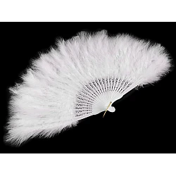 Evantai pene - Alb (1 Bucată)