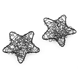 Steluțe metalice, ø50 mm - Negru (2 Bucăți)