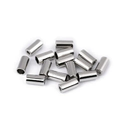 Capăt șnur, ø3,5 mm, ø5,5 mm - Nichel (4 Bucăți)