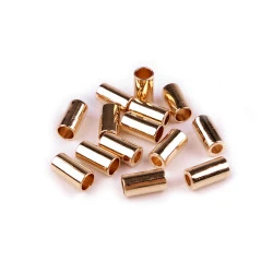 Capăt șnur, ø3,5 mm, ø5,5 mm - Auriu rose (4 Bucăți)