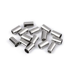 Capăt șnur, ø3,5 mm, ø5,5 mm - Nichel (4 Bucăți)