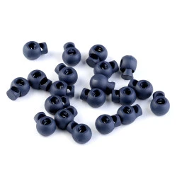 Opritori șnur, 15x19 mm - Albastru închis (10 Bucăți)