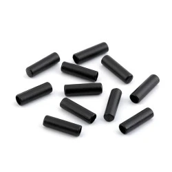 Capăt metalic șnur, ø4 mm - Negru (10 Bucăți)
