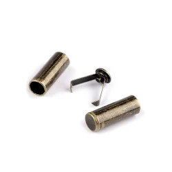 Capat de snur cu siguranta de ø6 mm - Alamă antică (20 Bucăți)