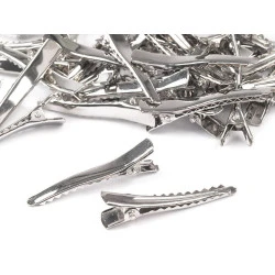 Clipsuri pentru păr, lungime 45 mm - Platinum (5 Bucăți)