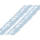 Dantelă bumbac croşetată, lățime 15 mm - Gri neutral (27 Metri)