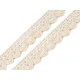 Dantelă bumbac croşetată, lățime 15 mm - Gri neutral (27 Metri)