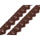 Dantelă bumbac croşetată, lățime 15 mm - Gri neutral (27 Metri)