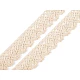Dantelă bumbac croşetată, lățime 28 mm - Bej deschis (27 Metri)