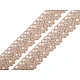 Dantelă bumbac croşetată, lățime 28 mm - Bej deschis (27 Metri)