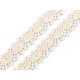 Dantelă bumbac croşetată, lățime 12 mm - Alb (27 Metri)