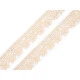 Dantelă bumbac croşetată, lățime 15 mm - Bej deschis (18 Metri)