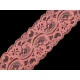 Dantelă elastică, lățime 55 mm - Alb (1 Metru)