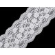 Dantelă elastică, lățime 10 cm - Off white (1 Metru)