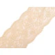 Dantelă elastică, lățime 10 cm - Off white (1 Metru)