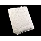Dantelă brodată / napron, lățime 36 cm - Off white (1 Metru)