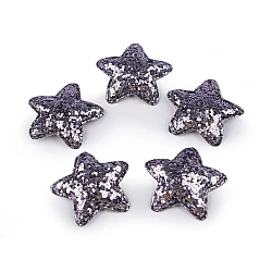 Steluțe decorative cu paiete, ø35 mm - Grey violet (10 Bucăți)
