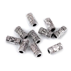 Capete de șnur, ø2 mm - Platinum (100 Bucăți)