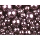 Perle sticlă lucioase, mix mărimi, ø4-12 mm - Violet (500 Grame)