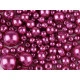 Perle sticlă lucioase, mix mărimi, ø4-12 mm - Violet (500 Grame)