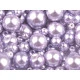 Perle sticlă lucioase, mix mărimi, ø4-12 mm - Violet (500 Grame)