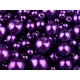 Perle sticlă lucioase, mix mărimi, ø4-12 mm - Violet (500 Grame)