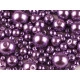 Perle sticlă lucioase, mix mărimi, ø4-12 mm - Violet (500 Grame)