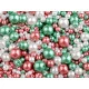 Perle sticlă lucioase, mix mărimi și culori, ø4-12 mm - Mix (50 Grame)