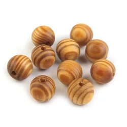 Mărgele din lemn strip, ø16 mm - Pin (10 Bucăți)