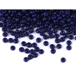Mărgele nisip preciosa, 11/0 - 2mm - Albastru închis (20 Grame)