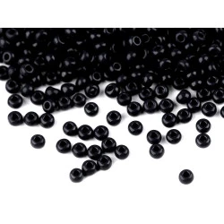 Mărgele nisip preciosa, 11/0 - 2mm - Negru (20 Grame)