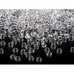 Mărgele nisip preciosa, 8/0 - 3mm - Transparent (20 Grame)