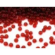 Mărgele nisip preciosa, 8/0 - 3mm - Roșu (20 Grame)