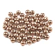 Perle sticlă lucioase, ø6 mm - Maro închis (50 Grame)