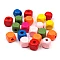 Mărgele cubice din lemn, 10x10 mm, cal a 2-a - Mix (20 Grame)