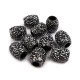 Mărgele ovale cu gaură mare, 13x15 mm - Alb (10 Bucăți)