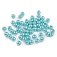 Perle plastic glance, ø6 mm - Verde mentă (500 Grame)