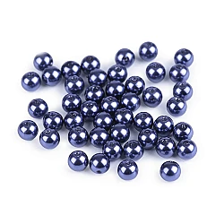 Perle plastic glance, ø8 mm - Albastru berlin (20 Grame)