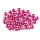 Perle plastic glance, ø8 mm - Roz (20 Grame)