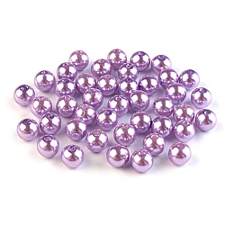 Perle plastic glance, ø8 mm - Mov deschis (20 Grame)