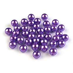 Perle plastic glance, ø8 mm - Violet (20 Grame)