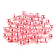 Perle plastic glance, ø8 mm - Roz (20 Grame)
