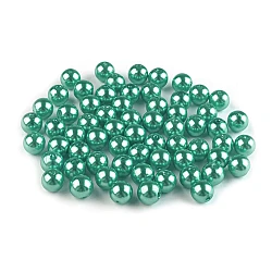 Perle plastic glance, ø8 mm - Verde mentă (20 Grame)